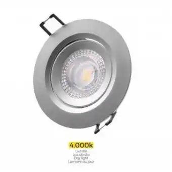 Armazéns Reis Downlight led 5w 380 lumens 4000k encastrável redondo promoção