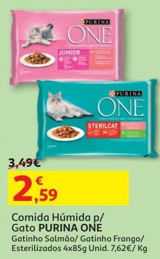 Comida húmida p/ gato purina one
