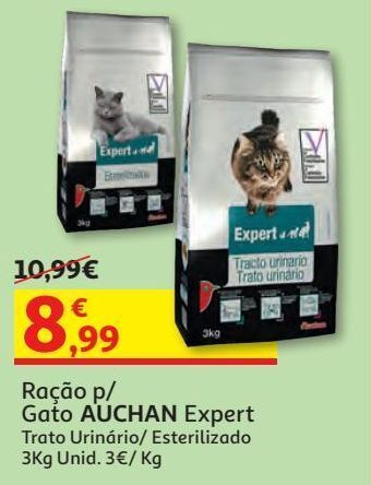 Ração p/ gato auchan