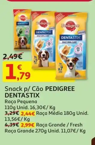 Snack p/ cão pedigree
