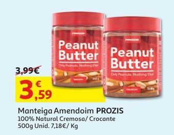 Manteiga amendoim prozis