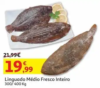Auchan Linguado medio 300/400 fresco inteiro kg promoção