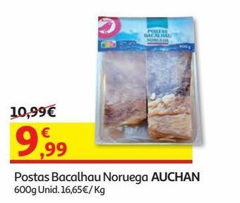 Auchan Postas bacalhau noruega auchan 600 gr promoção