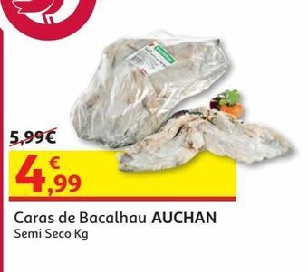 Auchan Caras de bacalhau auchan semi seco kg promoção