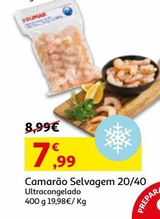 Auchan Miolo camarão selvagem promoção