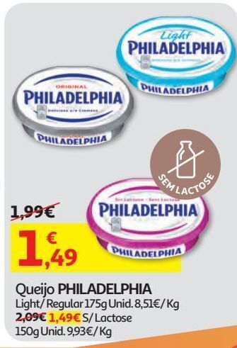 Auchan Queijo philadelphia promoção