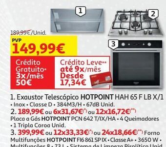 Exaustor gaveta hotpoint