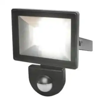 Projetor led 10 w preto com sensor