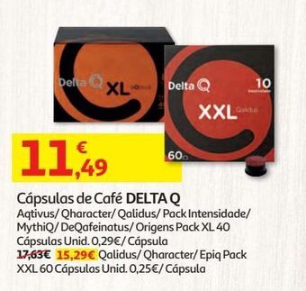 Auchan Cápsulas café delta q promoção