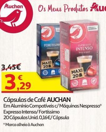 Cápsulas café auchan