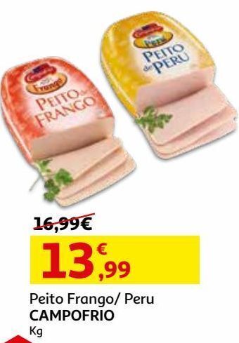 Auchan Peito de frango campofrio promoção