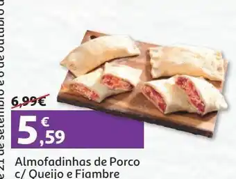 Auchan Almofadinhas de porco c/queijo e fiambre kg promoção