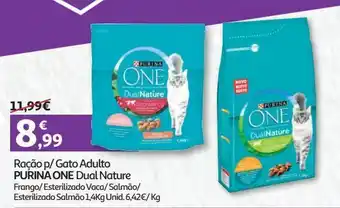 Auchan Ração p/ gato adulto purina one promoção