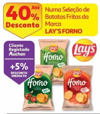 Auchan Batatas fritas lay's promoção
