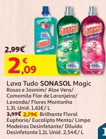 Lava tudo sonasol