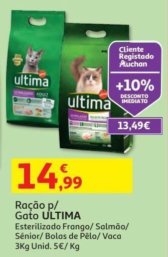 Ração p/ gato ultima