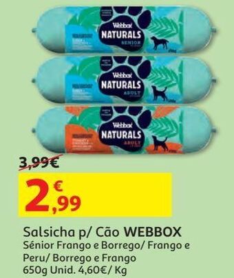 Salsicha p/ cão webbox