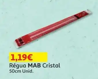 Auchan Regua mab cristal 50cm promoção