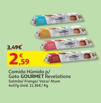 Auchan Comida húmida p/ gato gourmet promoção