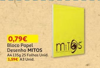 Bloco papel desenho mitos
