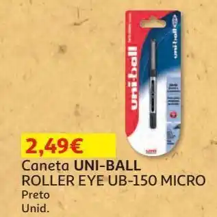 Caneta uni-ball roller eye ub-150 micro preto