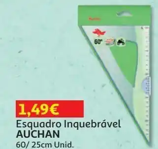 Auchan Esquadro inquebravel auchan 60/25cm promoção