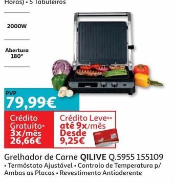 Auchan Grelhador de carne qilive q.5955 155109 promoção