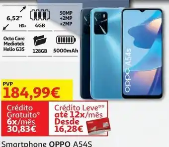 Auchan Smartphone oppo a54s promoção