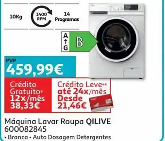 Auchan Máquina lavar roupa qilive 600082845 promoção