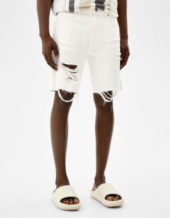 Bershka Calções bermuda slim promoção