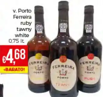 Bolama V. Porto Ferrrreira Ruby Tawny White 0,75 lt promoção