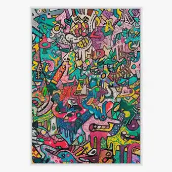 Tela colorful 82.6x4.3x122.6cm