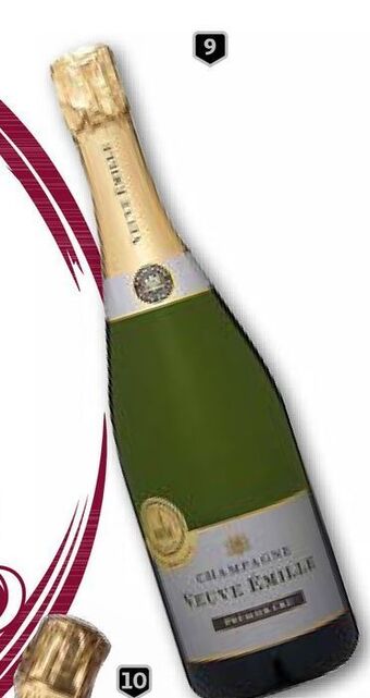 Champanhe veuve emille:premier cru 0.75 l