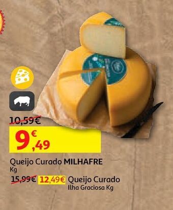 Queijo curado milhafre ilha graciosa kg