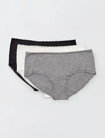 Kiabi Lote de 3 shorties de algodão em renda promoção