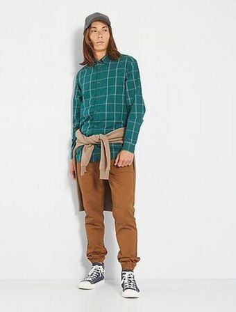 Kiabi Camisa regular aos quadrados promoção