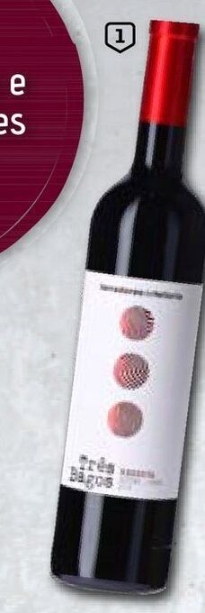 Vinho tinto três bagos