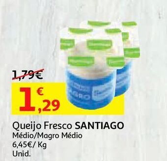 Auchan Queijo fresco santiago promoção