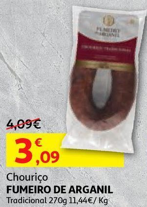 Chouriço fumeiro de arganil:tradicional 270 g