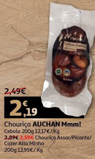 Chouriço carne auchan mmm!