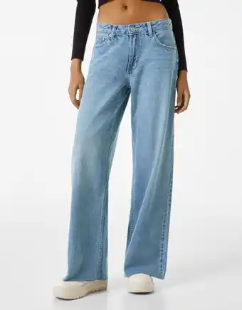 Bershka Jeans baggy low waist promoção