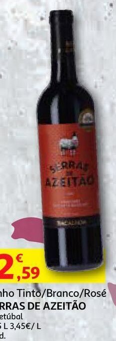 Vinho tinto serras de azeitão