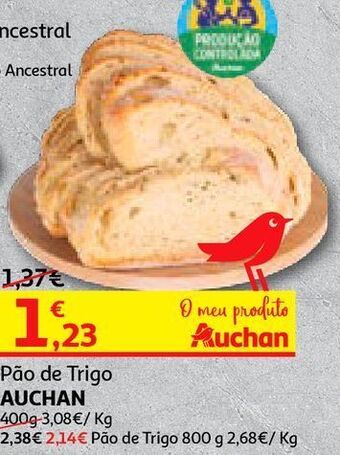 Auchan Pão de trigo auchan promoção