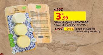 Auchan Tabua de queijo santiago promoção