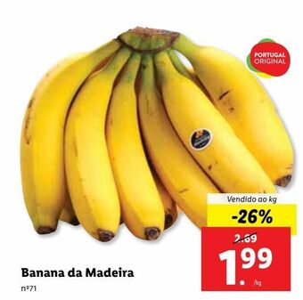 Lidl Banana promoção