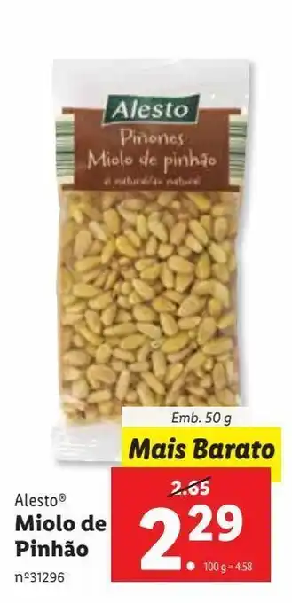 Lidl Pinhão alesto promoção