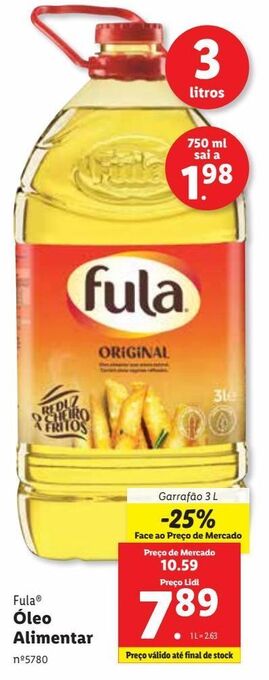 Lidl Óleo para fritar fula promoção