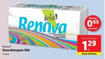 Lidl Guardanapos de papel renova promoção