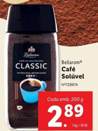 Lidl Café solúvel bellarom promoção