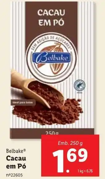 Lidl Chocolate em pó promoção